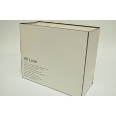 Пластиковая сумка "Ail Love" 30см*25см*13см белый (8448)