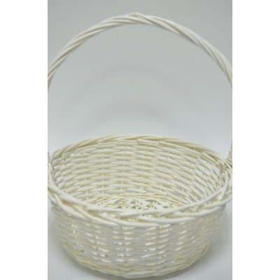 Корзина D35см*H14см*40см белая (7649)