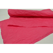 Водоотталкивающая жатая бумага в листах 52см*53см (5шт) ярко-розовая (4601)