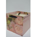Сумка с широким дном "Floral Cube"" 26см*26см*24см розовая (7399)