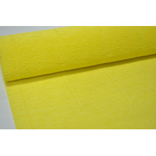 Гофрированная бумага 50см*2,5м (Италия) 575 лимонная (7502)