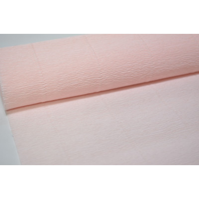 7-90 Гофрированная бумага 50см*2,5м (Италия) 616 бледно-розовая (1608)