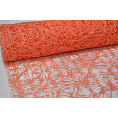 Сетка сизаль искусственный 50см*5м морковная (4784)