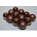 Набор шаров D4см в тубе микс (стекло) коричневый (12шт) (3315)