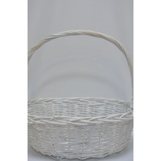 Корзина овальная "Гигант" 46см*41см*17см*45см белая (8414)
