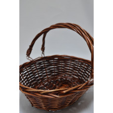 Корзина овал 23см*30см*10см*24см коричневая (5567)