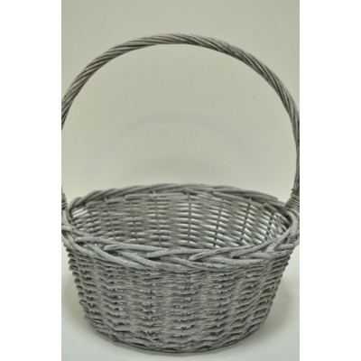Корзина D34см*Н15см*38см серая (2971)