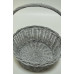 Корзина D34см*Н15см*38см серая (2971)